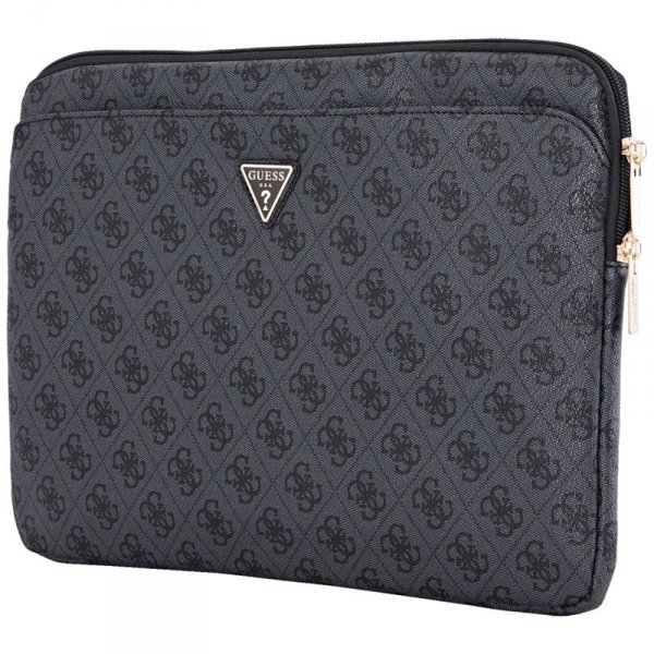 Guess 4G Zipper Pocket Triangle Logo Sleeve - Etui na notebooka 14&quot; (czarny)
