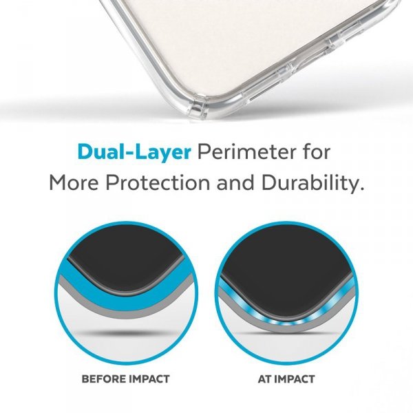 Speck Presidio Perfect-Clear + MagSafe - Etui iPhone 14 / iPhone 13 z powłoką MICROBAN (Clear)