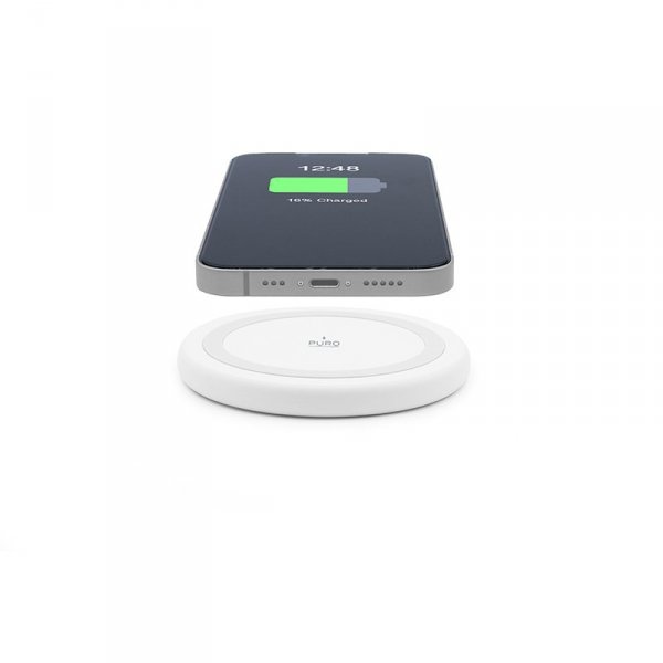 PURO Wireless Charging Station QI - Bezprzewodowa ładowarka indukcyjna Qi (biały)