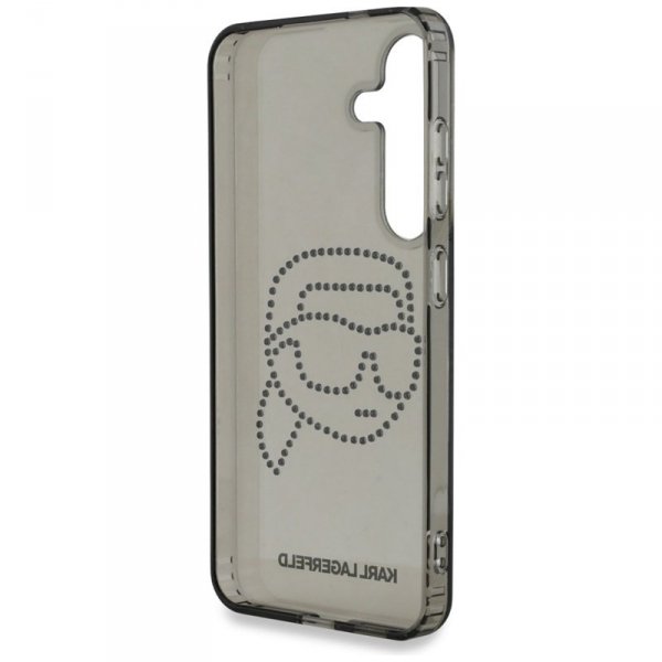 Karl Lagerfeld Rhinestones Karl Head Logo - Etui Samsung Galaxy S25 (czarny)