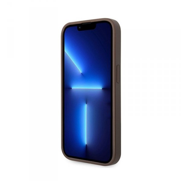 Guess 4G Big Metal Logo - Etui iPhone 15 Pro (brązowy)