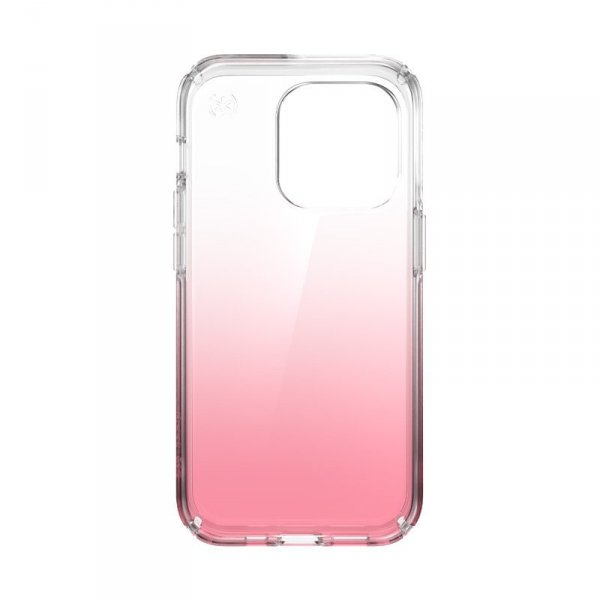 Speck Presidio Perfect-Clear + Ombre - Etui iPhone 14 Pro z powłoką MICROBAN (Clear / Vintage Rose Fade)