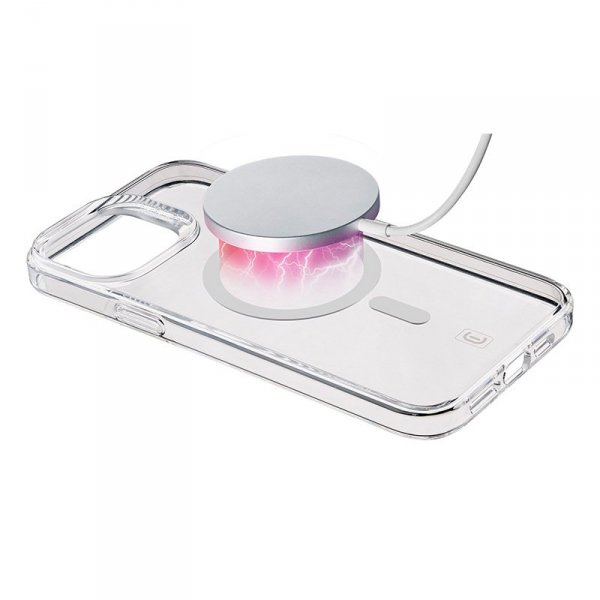 Cellularline Gloss Mag - Etui iPhone 15 Pro MagSafe (przezroczysty)