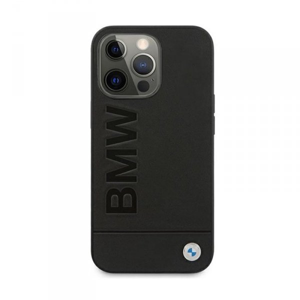 BMW Signature Logo Imprint - Etui iPhone 13 Pro Max (Czarny)