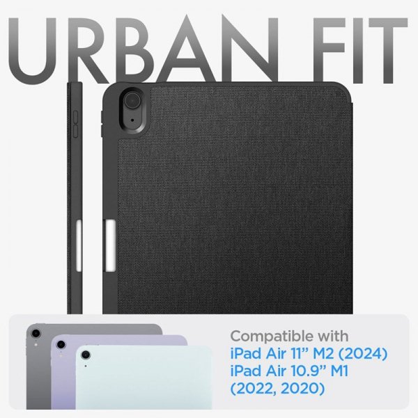 Spigen Urban Fit - Etui do iPad Air 11” M3 (2025) / M2 (2024) / iPad Air 10.9” (5-4 gen.) (2022-2020) (Black)