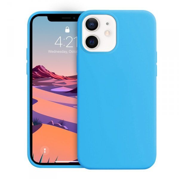 Crong Color Cover - Etui iPhone 12 Mini (niebieski)