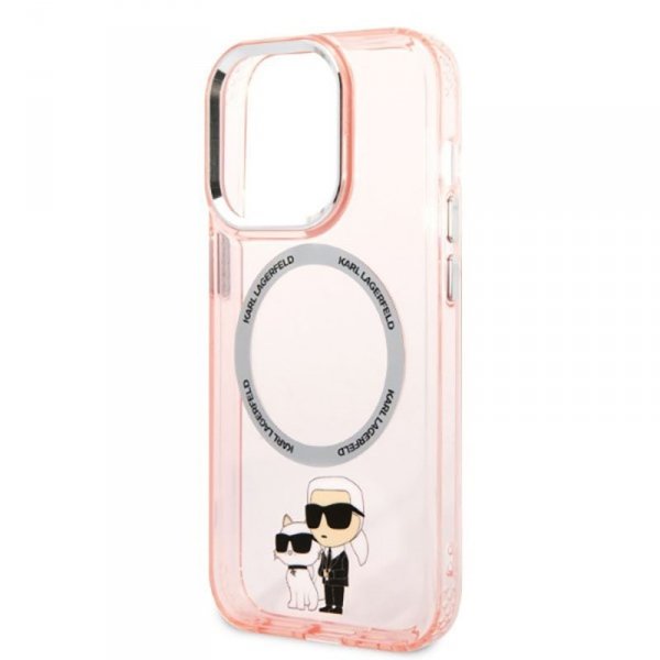 Karl Lagerfeld IML NFT Karl & Choupette Magsafe - Etui iPhone 14 Pro Max (różowy)