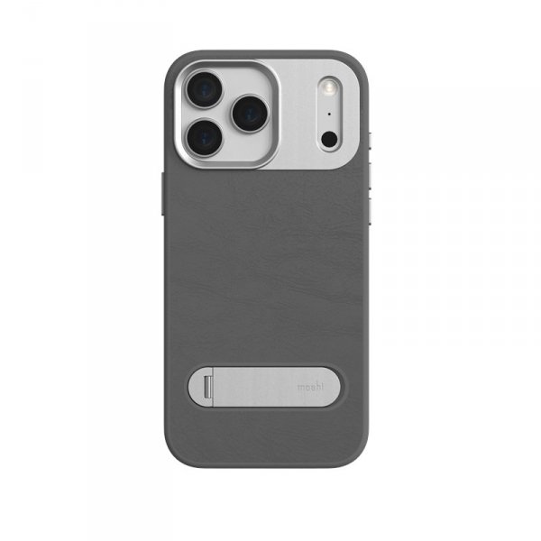 Moshi Kameleon MagSafe - Etui iPhone 17 Pro Max z funkcją podstawki (Midnight Gray)