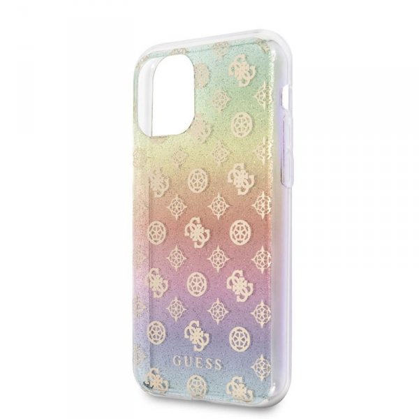 Guess 4G Peony Electroplated Pattern - Etui iPhone 11 Pro (tęczowy)