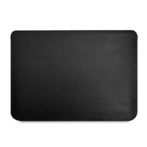 Guess Saffiano Triangle Logo Sleeve - Etui na notebooka 13&quot; / 14&quot; (czarny)