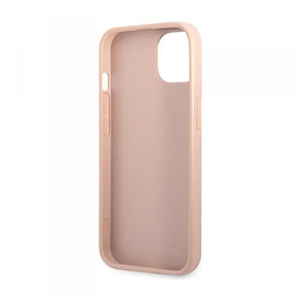 Guess Saffiano Triangle Logo Case – Etui iPhone 14 (różowy)