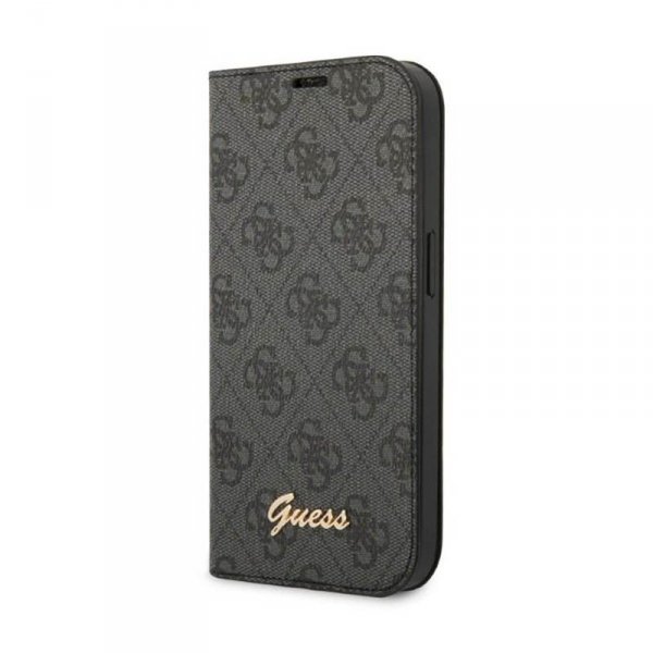 Guess 4G Metal Camera Outline Booktype Case - Etui iPhone 14 Pro Max (czarny)