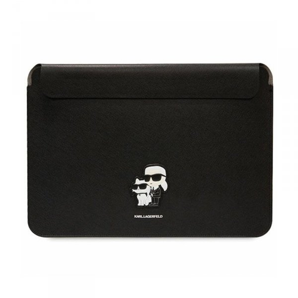 Karl Lagerfeld NFT Saffiano Karl & Choupette Sleeve - Etui na notebook 16&quot; (Czarny)