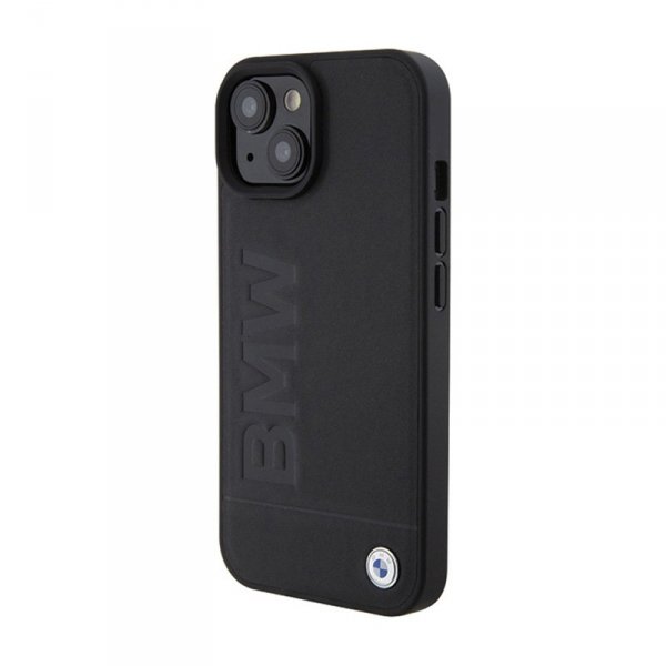 BMW Leather Hot Stamp - Etui iPhone 15 (czarny)