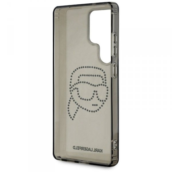 Karl Lagerfeld Rhinestones Karl Head Logo - Etui Samsung Galaxy S25 Ultra (czarny)