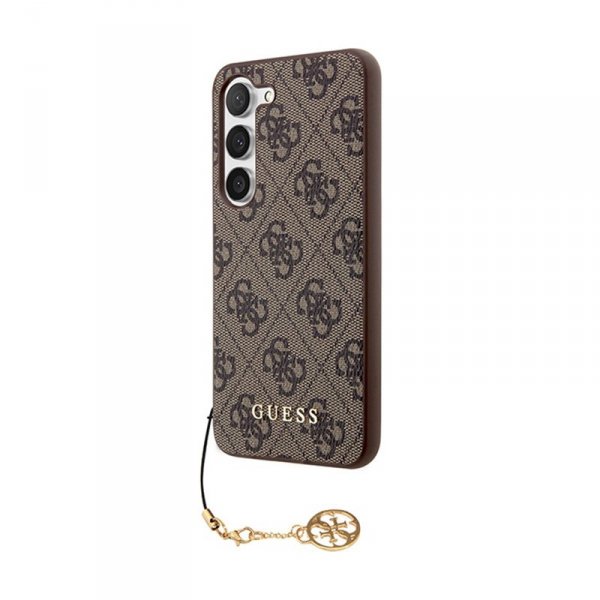 Guess 4G Charms Collection - Etui Samsung Galaxy A35 5G (brązowy)