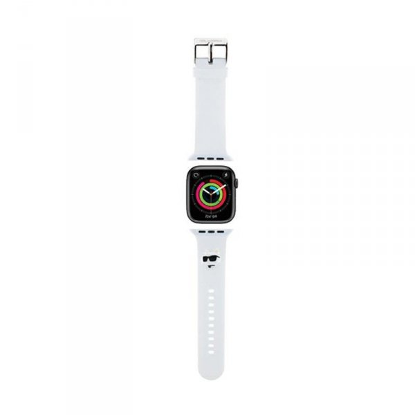 Karl Lagerfeld 3D Rubber Choupette Head NFT - Pasek do Apple Watch 38/40/41 mm (biały)