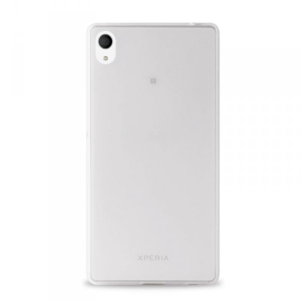PURO Ultra Slim &quot;0.3&quot; Cover MFX - Zestaw etui + folia na ekran Xperia M4 AQUA (półprzezroczysty)
