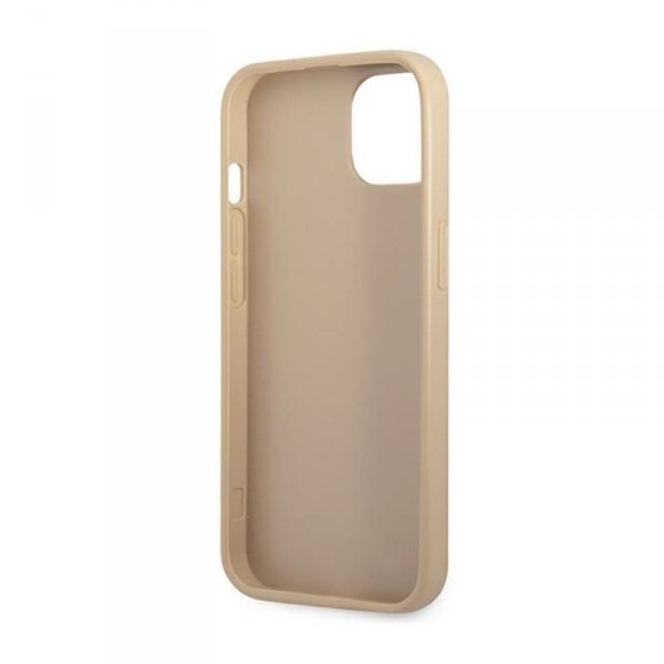 Guess Saffiano Triangle Logo Case – Etui iPhone 13 mini (beżowy)