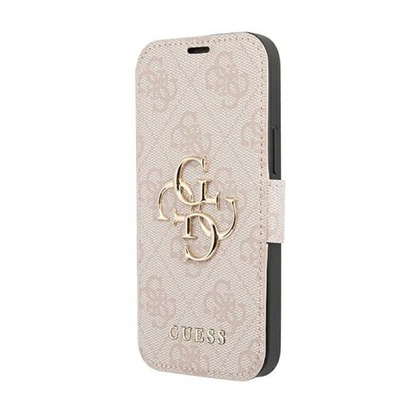 Guess Booktype 4G Big Metal Logo - Etui iPhone 13 Pro Max (różowy)