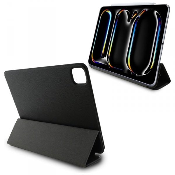 Karl Lagerfeld Book Cover Saffiano Magnetic Karl & Choupette - Etui iPad Pro 11&quot; M4 (2024) (czarny)
