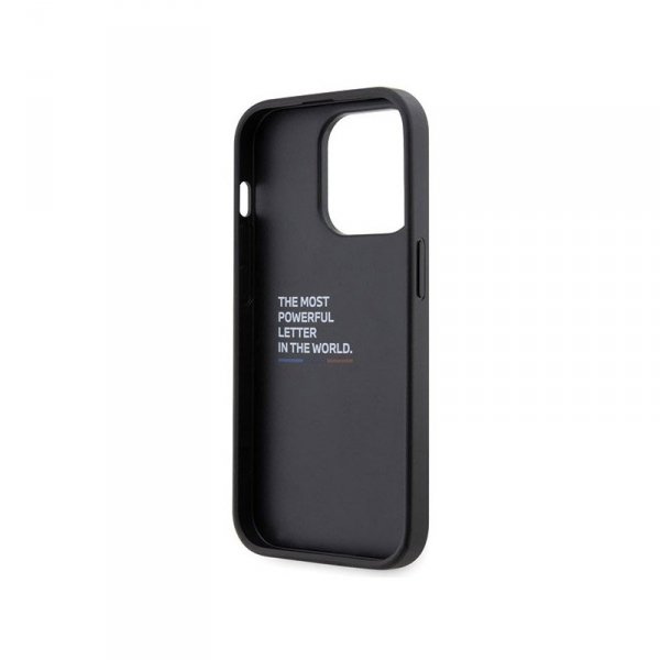BMW Grip Stand Hot Stamp - Etui iPhone 14 Pro (czarny)