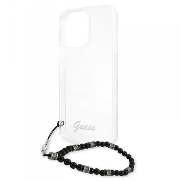 Guess Black Pearl Strap - Etui iPhone 13 Pro (przezroczysty)