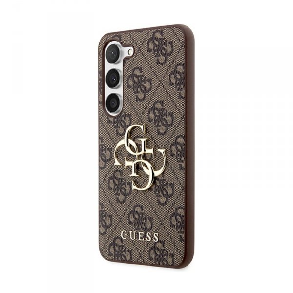 Guess 4G Big Metal Logo - Etui Samsung Galaxy S24 (brązowy)
