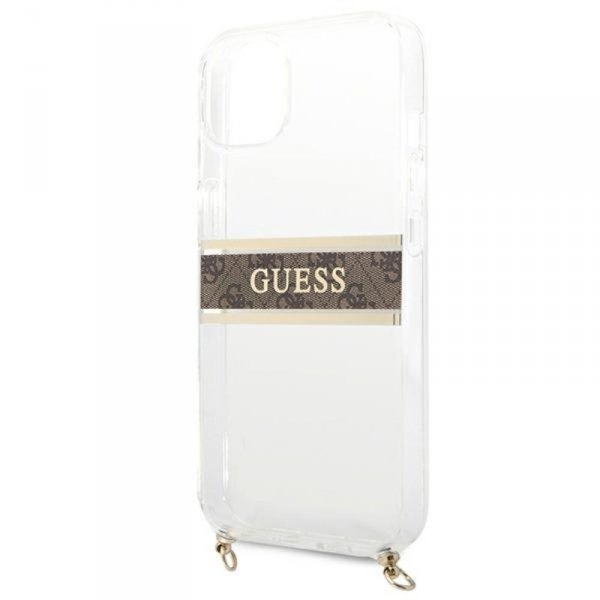 Guess 4G Gold Stripe Crossbody - Etui iPhone 13 mini