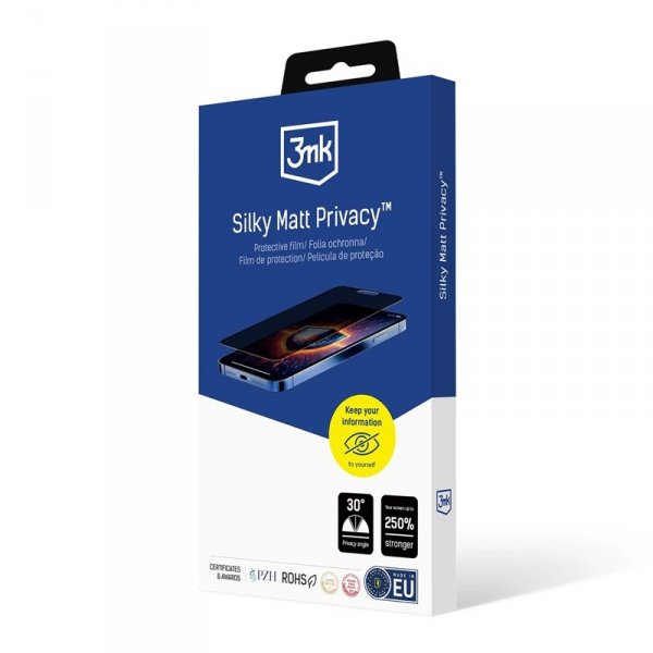 3mk Silky Matt Privacy - Matowa folia prywatyzująca do Motorola Edge 60 Fusion