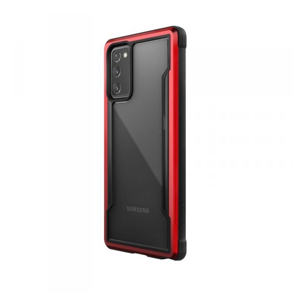 X-Doria Raptic Shield - Etui aluminiowe Samsung Galaxy Note 20 (Drop test 3m) (Red)