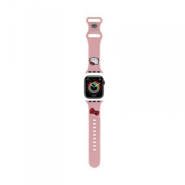 Hello Kitty Silicone Kitty Head - Pasek do Apple Watch 42/44/45/49 mm (różowy)