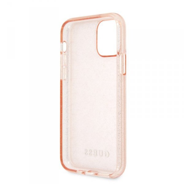 Guess Glitter Case - Etui iPhone 11 Pro (Pink)