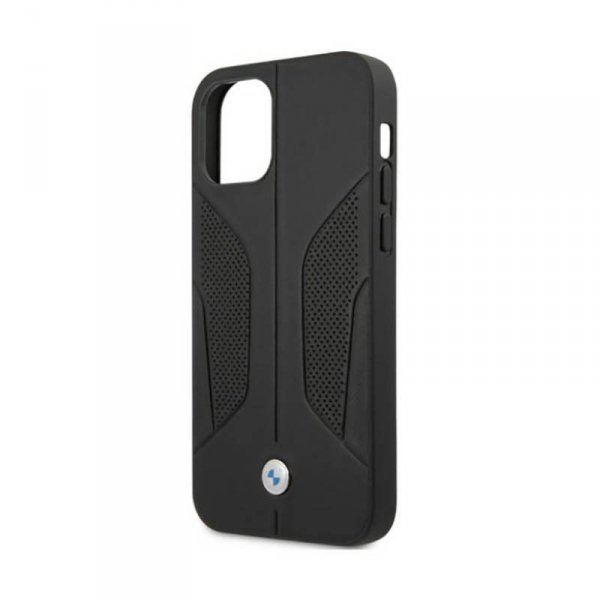 BMW Leather Perforate Sides - Etui iPhone 12 / iPhone 12 Pro (czarny)