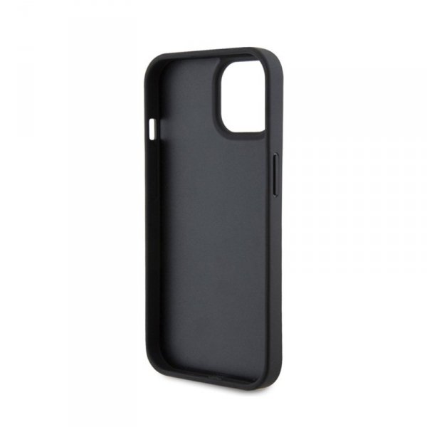 Ferrari Quilted Metal Logo - Etui iPhone 15 (czarny)