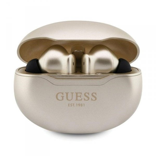 Guess True Wireless Classic EST BT5.3 - Słuchawki TWS + etui ładujące (złoty)
