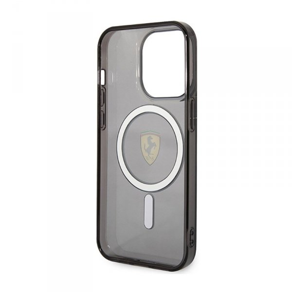 Ferrari Translucent MagSafe - Etui iPhone 14 Pro Max (Czarny)