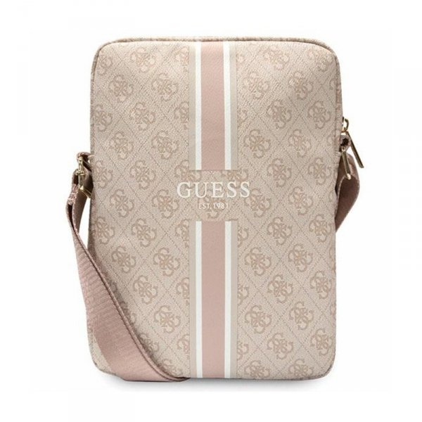 Guess 4G Stripes Tablet Bag - Torba na tablet 10&quot; (Różowy)