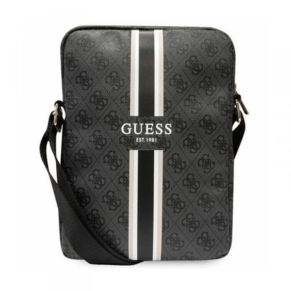 Guess 4G Stripes Tablet Bag - Torba na tablet 10&quot; (Czarny)