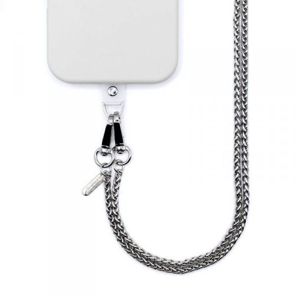 Crong Phone Crossbody - Smycz zawieszka do telefonu (Silver Link)