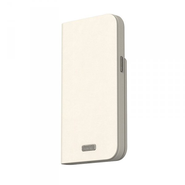 Moshi Overture MagSafe - Skórzane etui 3w1 z klapką iPhone 15 Pro Max (Eggnog White)