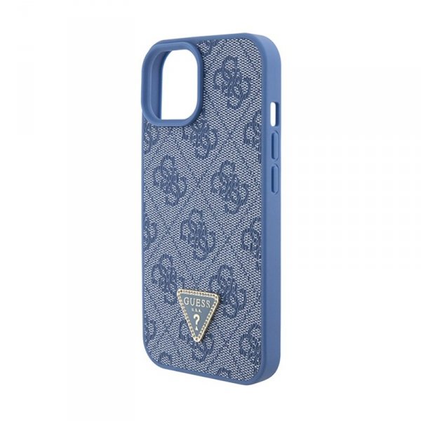 Guess Crossbody 4G Metal Logo - Etui iPhone 15 (niebieski)