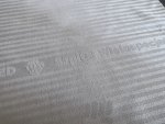 Poszewka hotelowa satynowa z tkanym logo, 152g/m2, 250TC, 80% bawełna / 20% poliester