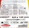 Wkręty ciesielskie TX 6x120 do drewna osb 100szt