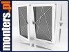 Okno PCV 1765x1635 R+UR prawe białe