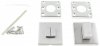 Szyld kwadrat WC Metal Bud INOX stal nierdzewna