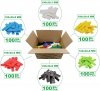 Podkładki MIX 1-6x30x100mm 600szt szklenia montażowe