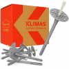 Kołki do styropianu Klimas LTX 10x160 200szt łącznik izolacji termicznej wkręt met