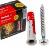 Kołki Fischer DuoPower kołek+wkręt 6X30 S lion 60szt