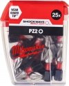 25x Bit udar Milwauke Shockwave CD PZ2 25mm IMPACT